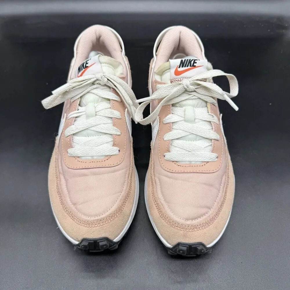 Nike Women's Pale Pink and White Athletic Sneakers